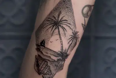 tatuaje palmera