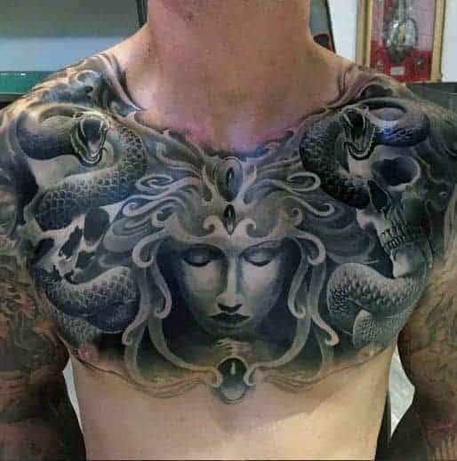 tatuaje medusa bodysuit
