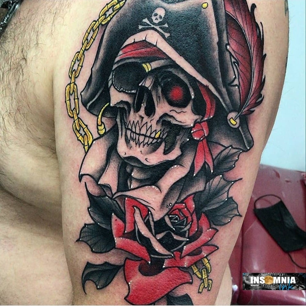 tatuajes calaveras pirata