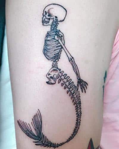 tatuajes calaveras sirena