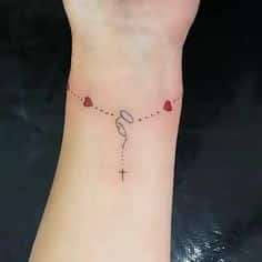 tatuajes con iniciales rosario