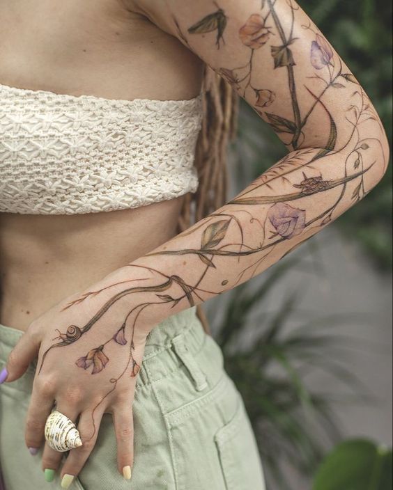 tatuajes flores