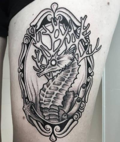 tatuajes caballito de mar