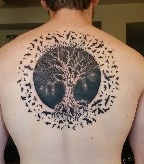 tatuaje árbol de la vida espalda
