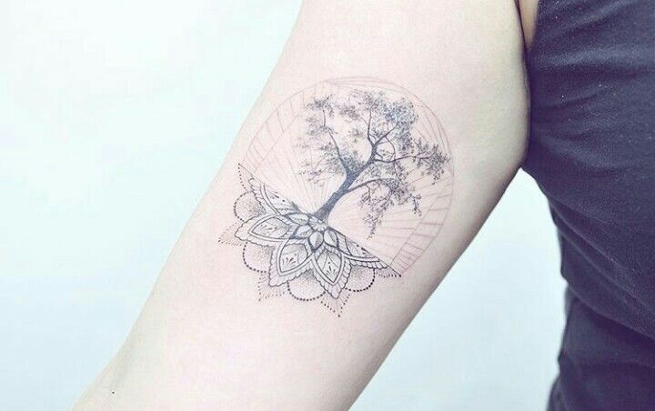 tatuaje árbol de la vida mandala