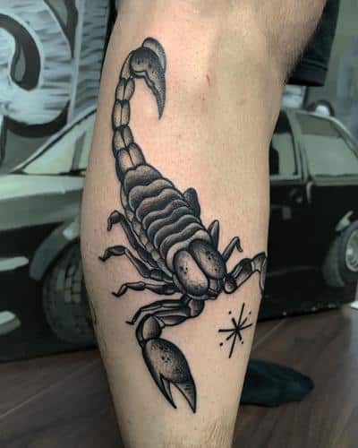 tatuaje escorpión estrella