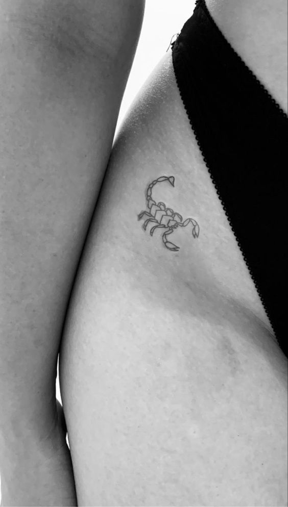 tatuaje escorpión ingle