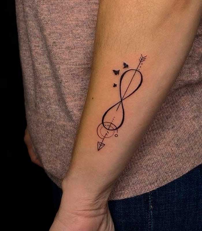 tatuaje infinito brazo