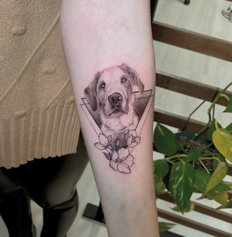 tatuaje perro labrador