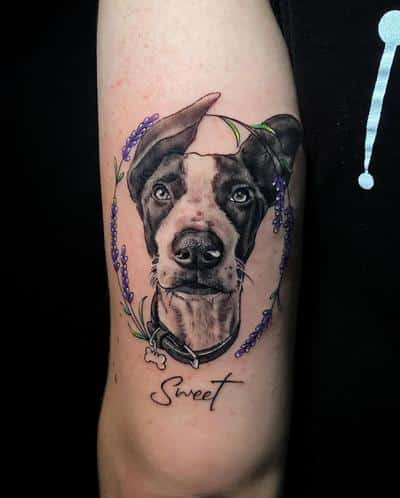 tatuaje perro realismo