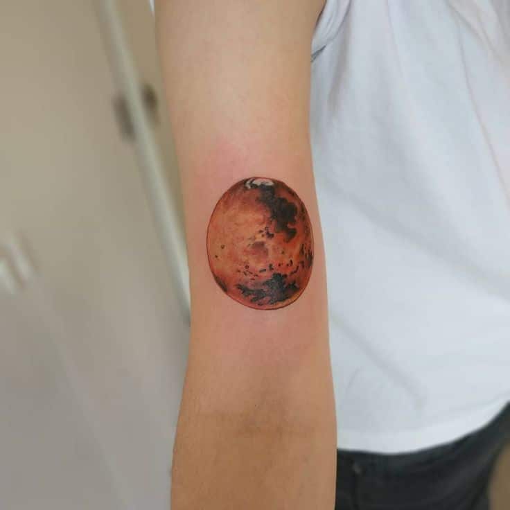 tatuaje planetas marte