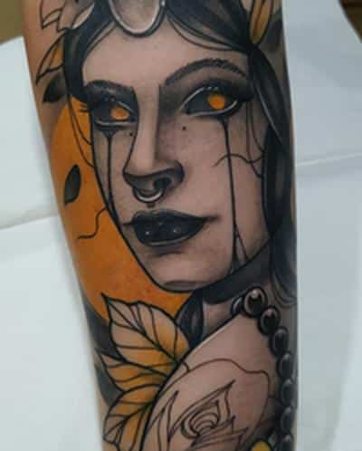 tatuajes brujas blackwork