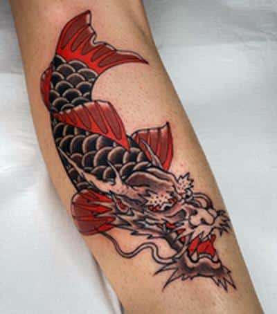 tatuajes dragones koi