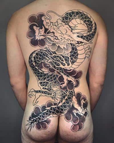 tatuajes dragones espalda