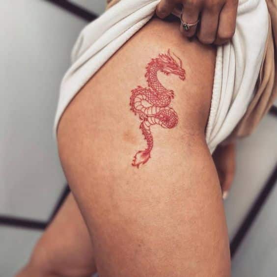 tatuajes dragones rojos