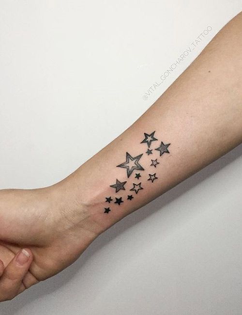 tatuajes estrellas muñeca