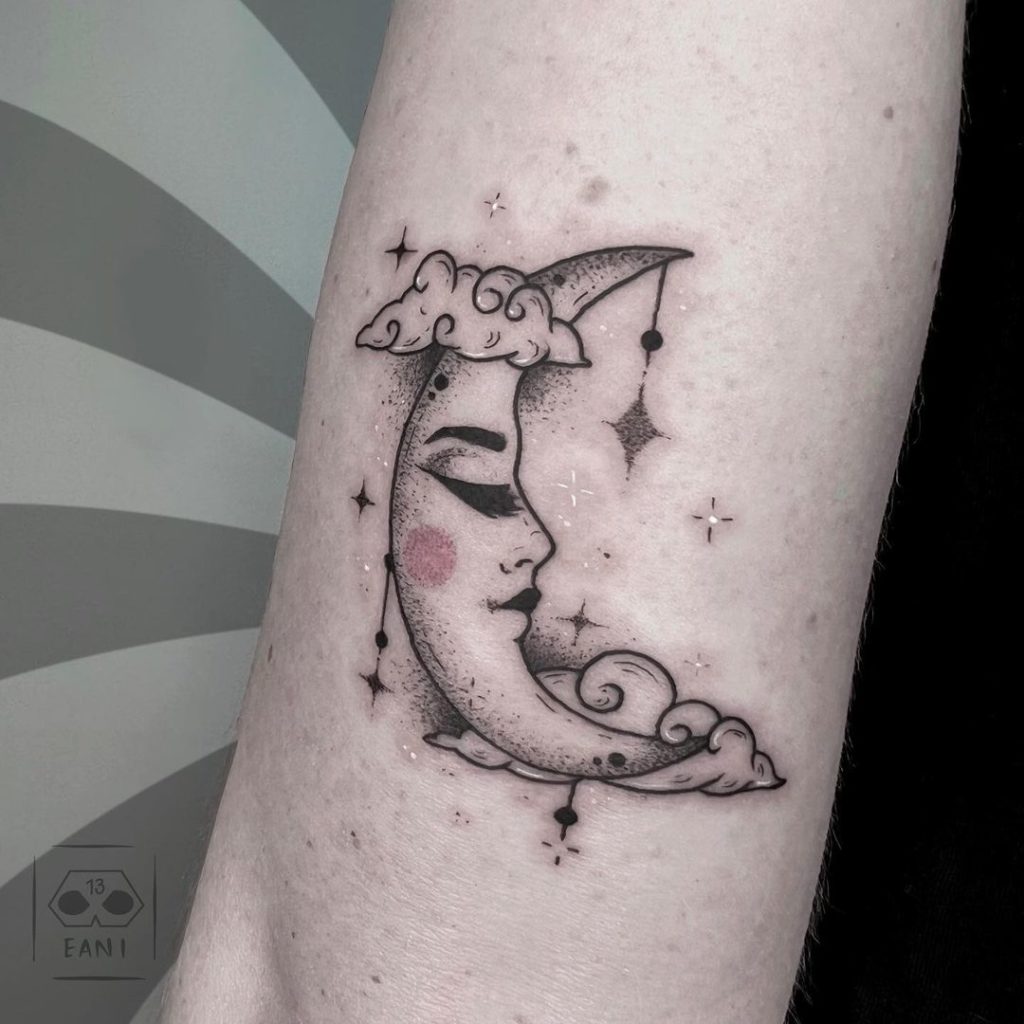 tatuajes estrellas luna