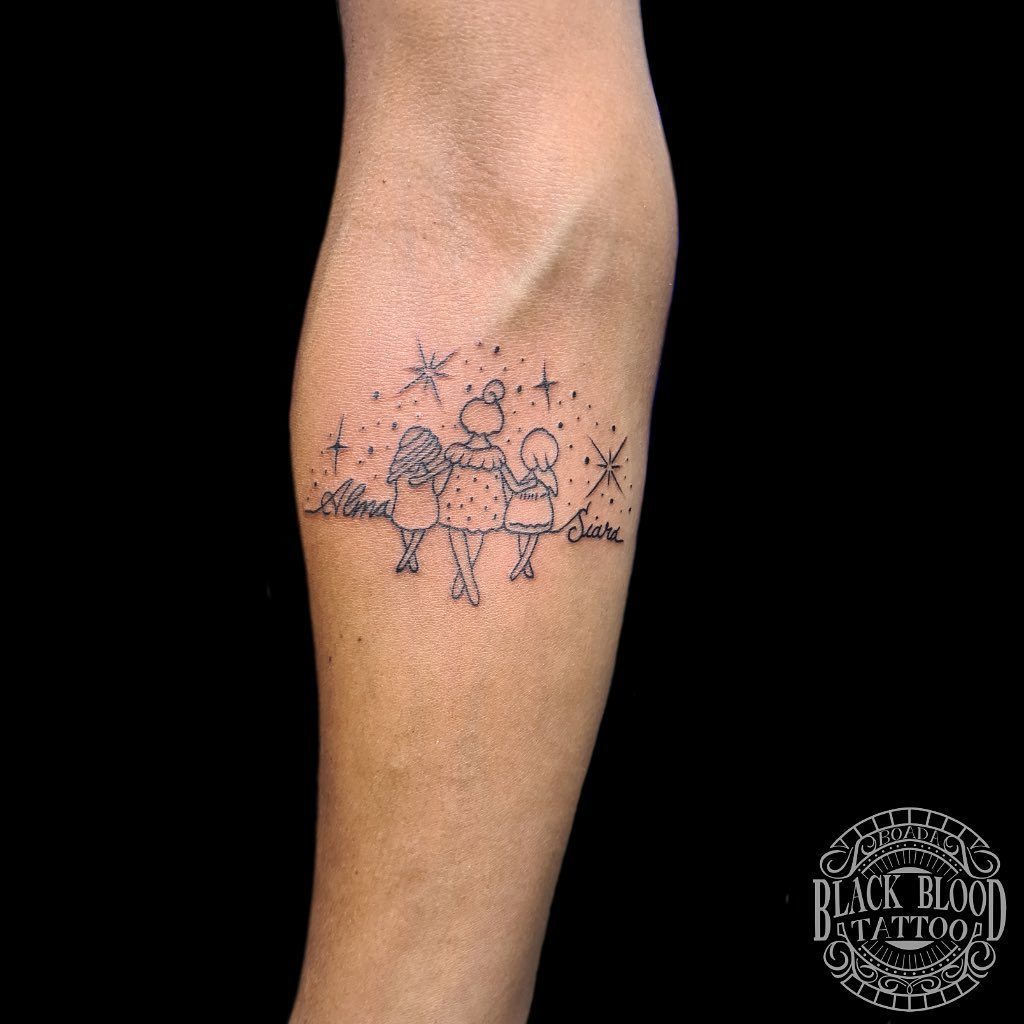 tatuajes estrellas paisaje