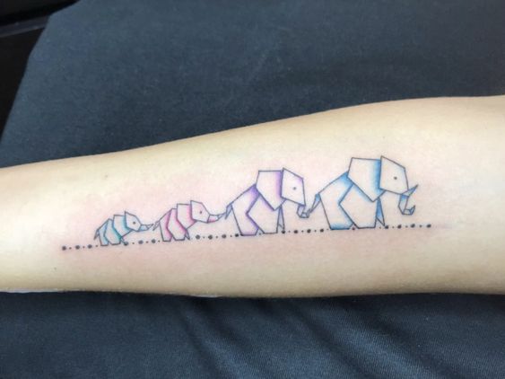 tatuajes familia elefantes