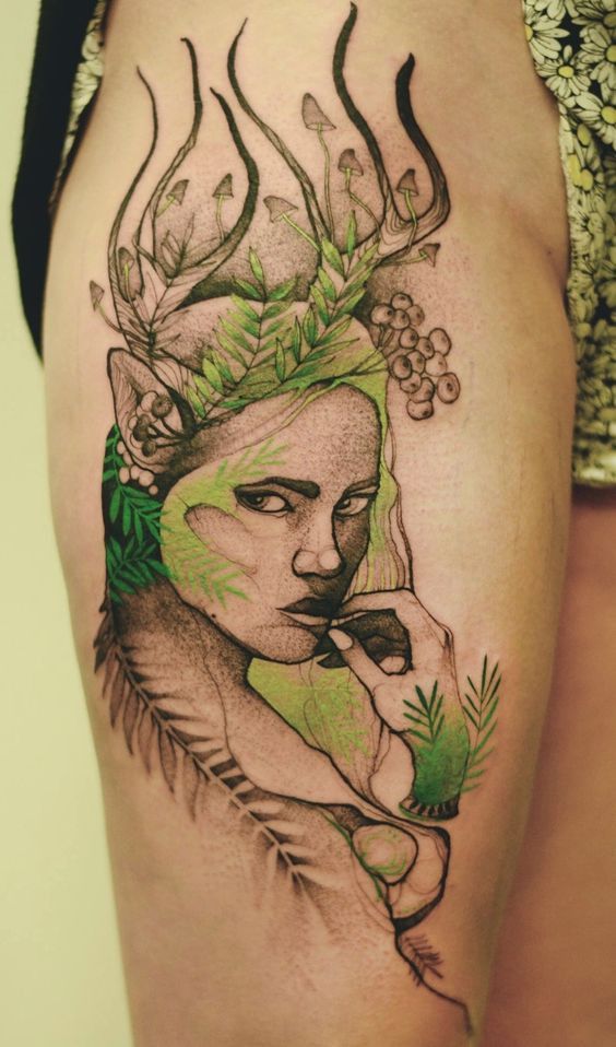 tatuajes hadas bosque