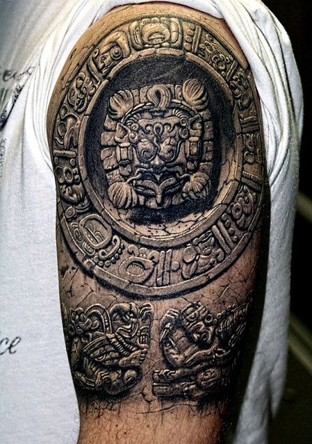 tatuajes mayas realistas