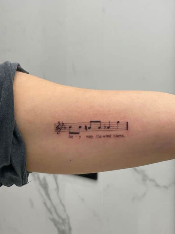 tatuajes musicales cancion