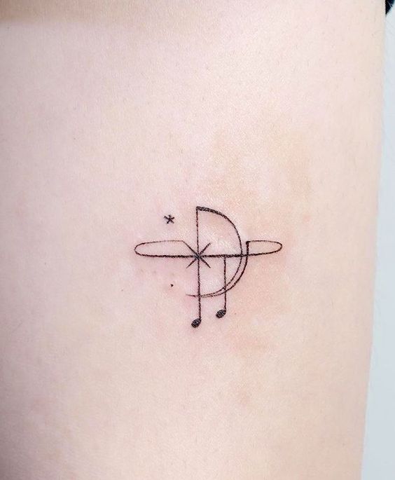 tatuajes musicales minimalistas
