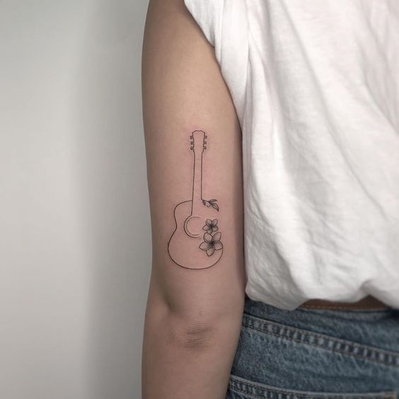 tatuajes musicales fineline