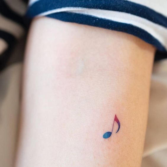 tatuajes musicales color