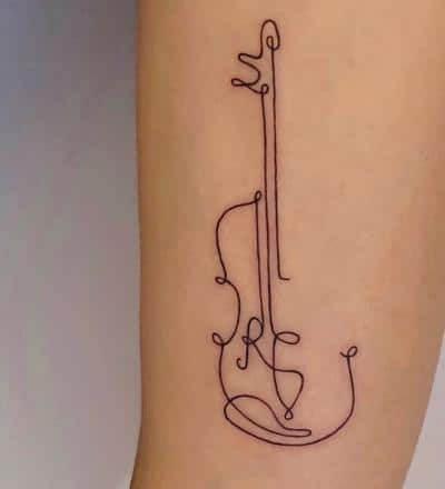 tatuajes musicales violin