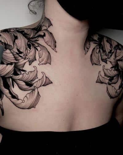 tatuajes naturaleza hombros