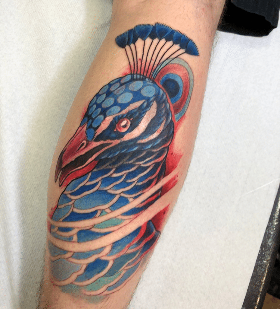 tatuajes pájaros pavo real