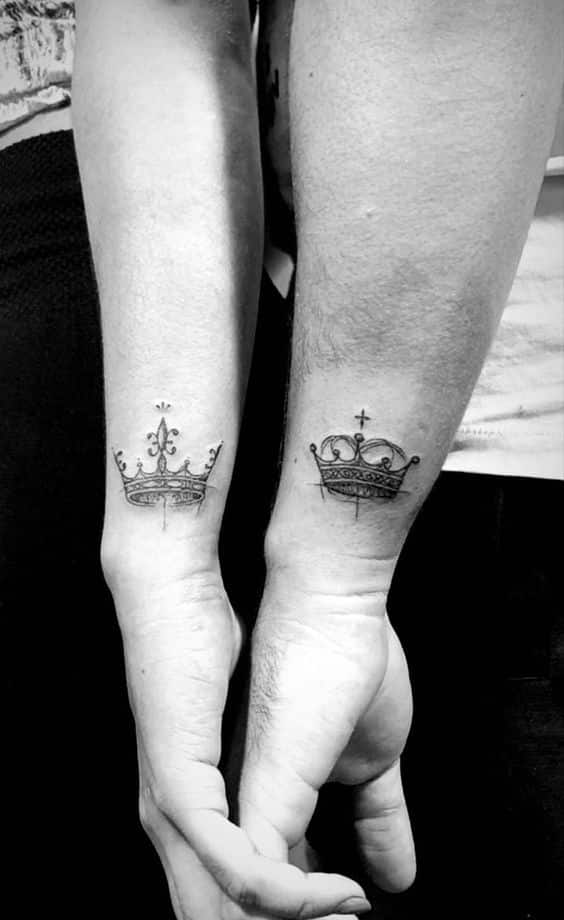 tatuajes parejas king y queen