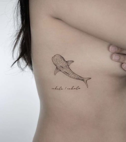 tatuajes tiburones ballena microrealista