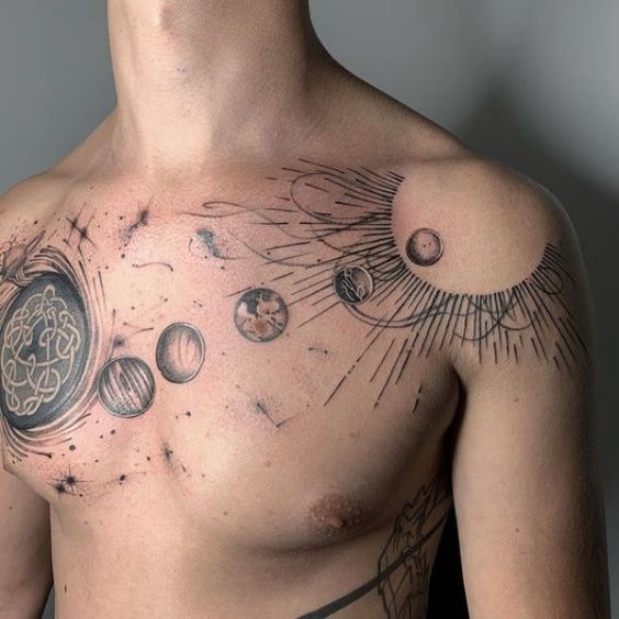 tatuajes universo fineline