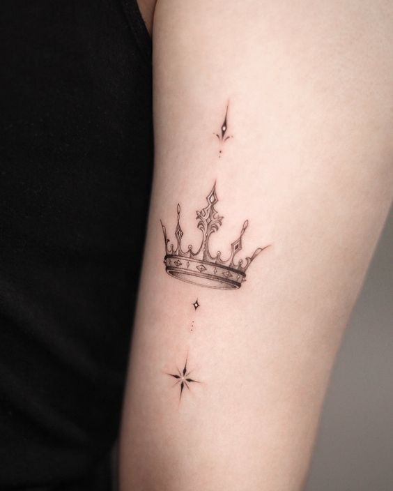 tatuaje corona diamante