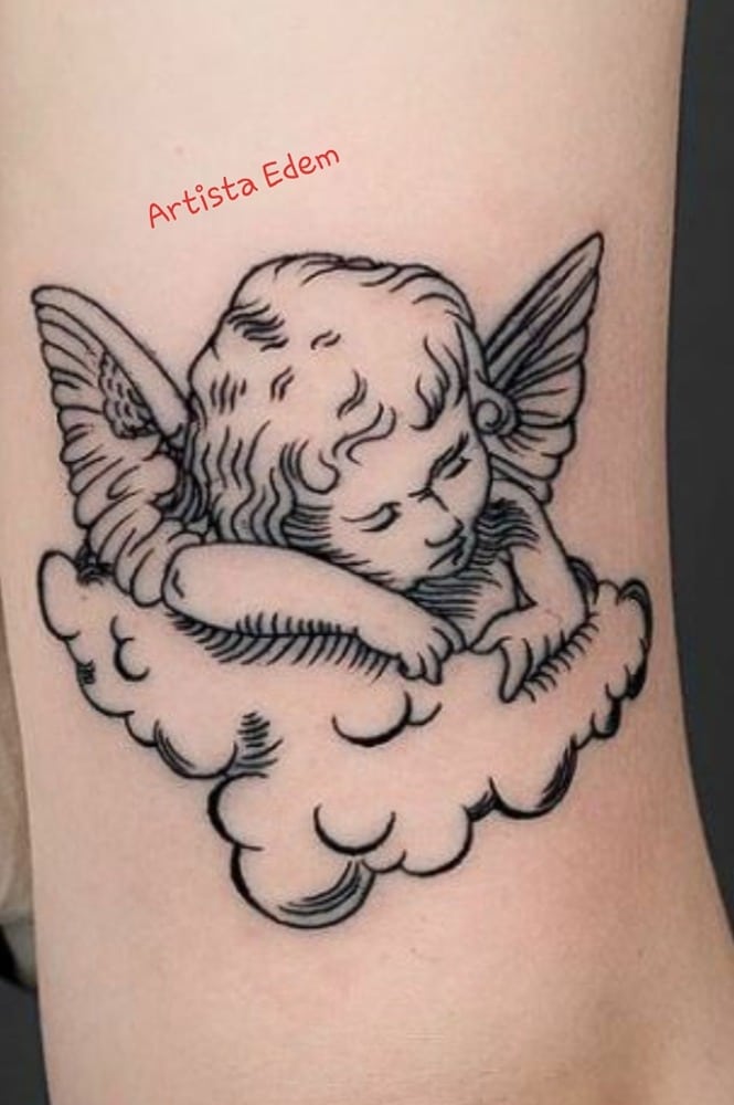 tatuajes ángel pequeño
