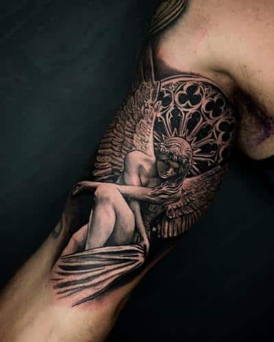 tatuaje ángel hombre