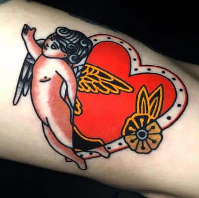 tatuaje ángel mujer
