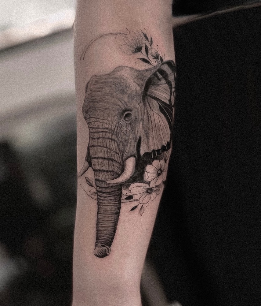 tatuaje elefante