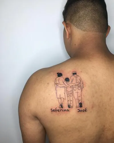 tatuaje madre padre hijo