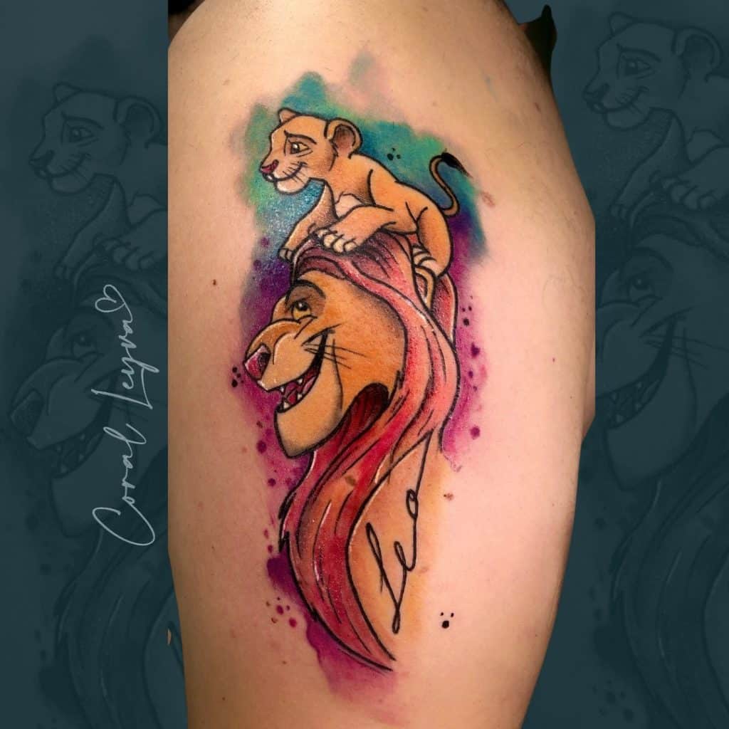 tatuajes disney rey león