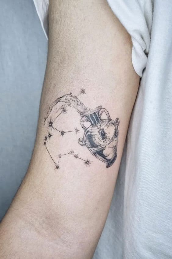 tatuaje acuario