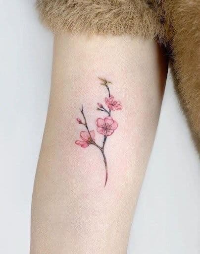 tatuaje flor de almendro significado