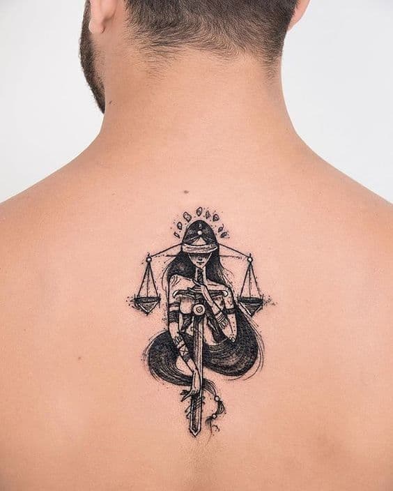 tatuaje libra hombre