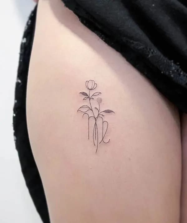 tatuaje virgo símbolo