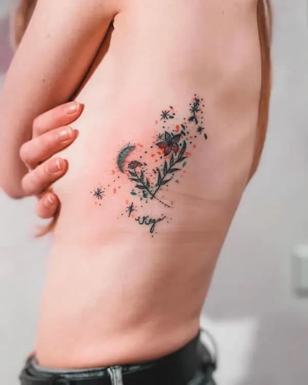 tatuaje virgo constelación