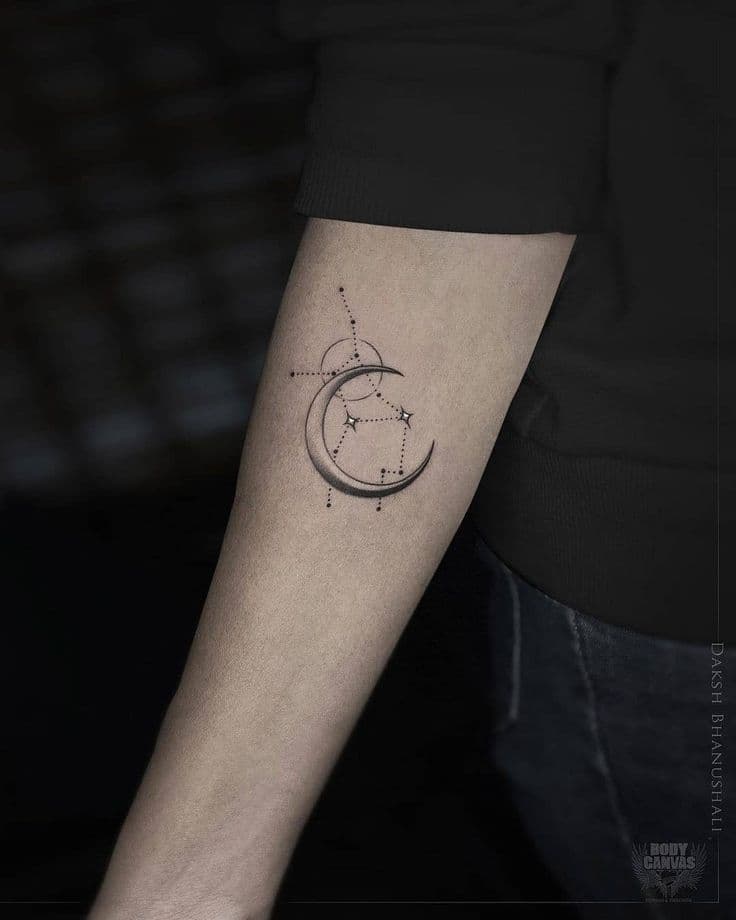 tatuaje virgo constelación