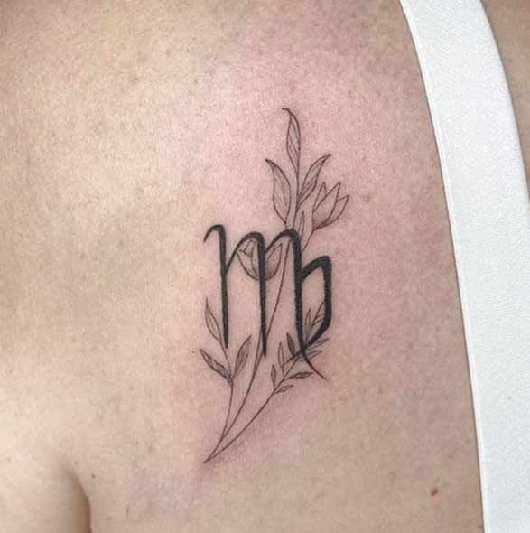 tatuaje virgo símbolo