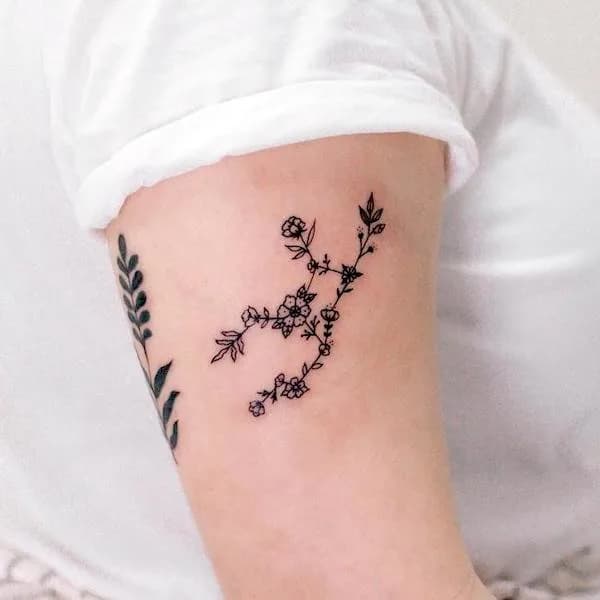 tatuaje virgo brazo